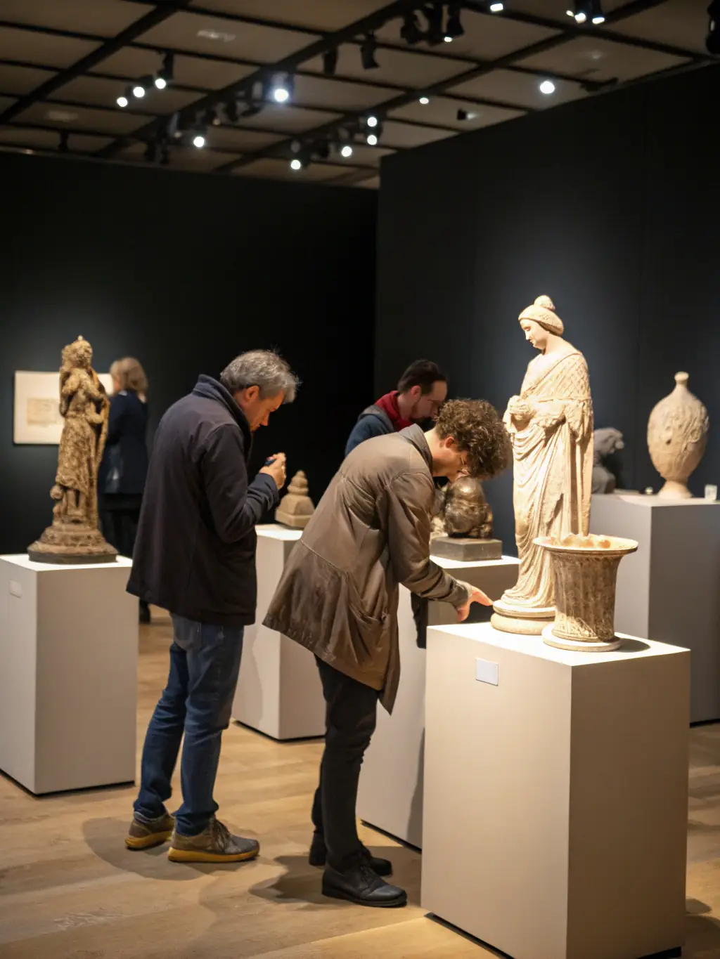 A captivating image of a sculpture exhibition at LA GRANDE VITRINE, highlighting the intricate details and artistic vision of the featured sculptures.